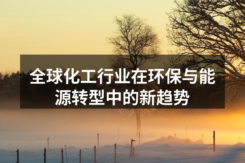 全球化工行业在环保与能源转型中的新趋势